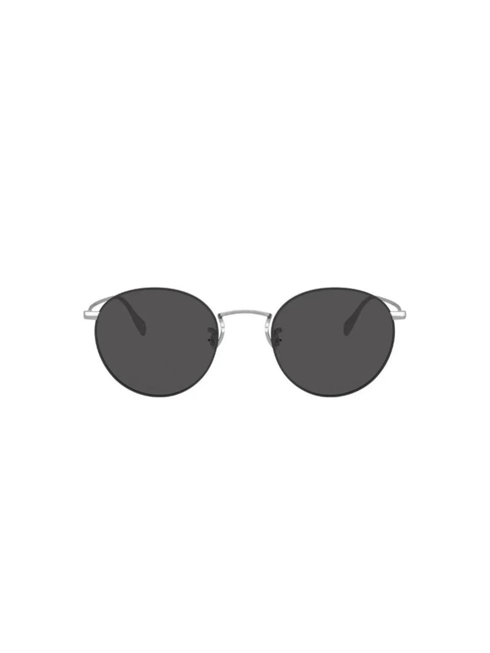 New Oliver Peoples Unisex Sunglasses Silver Grey Lens Metal Frame OV1186S SUN 50